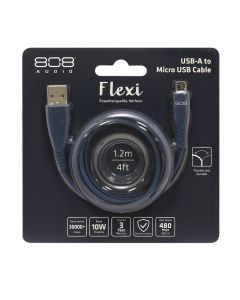 FLEXI Type C 充電傳輸線 1.2m藍