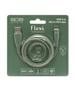 FLEXI Type C 充電傳輸線 1.2m綠