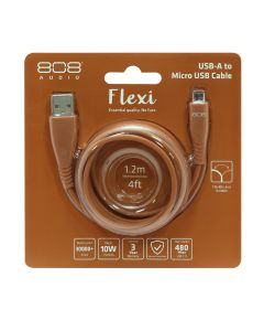 FLEXI Type C 充電傳輸線 1.2m橘