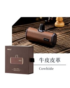 【iWALK】第四代電源皮革款TYPE-C-咖啡色